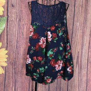 Ambiance Sleeveless High-Low Blouse